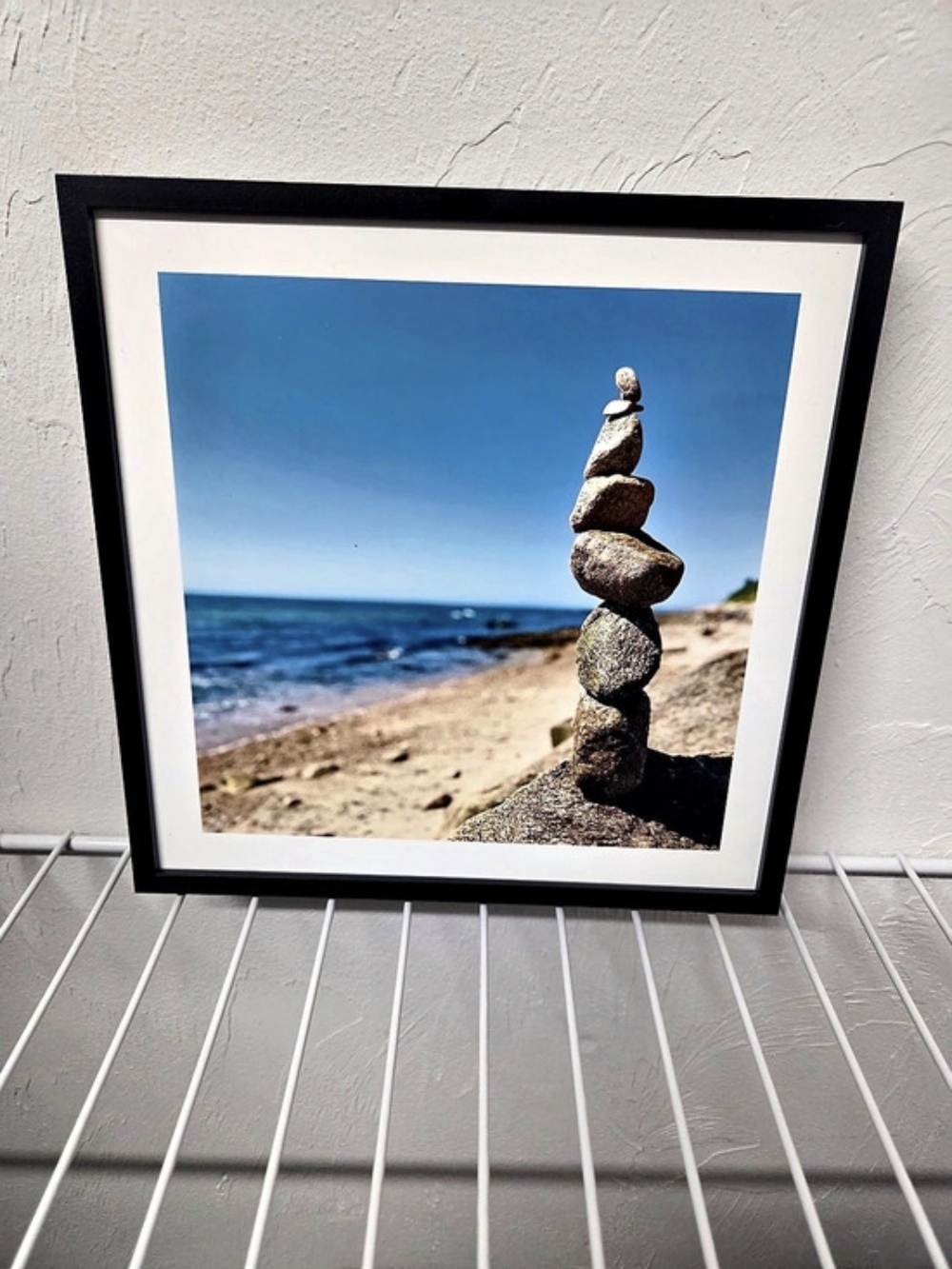 Zen Stone Stacks on a Beach Wall Art